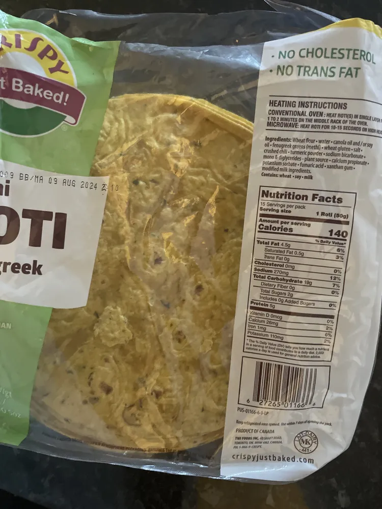 Methi Roti Fenugreek