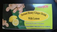 Instant honey ginger drink with lemon