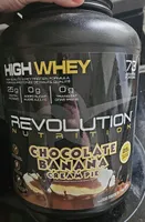 chocolate, banana, cream pie protein powder