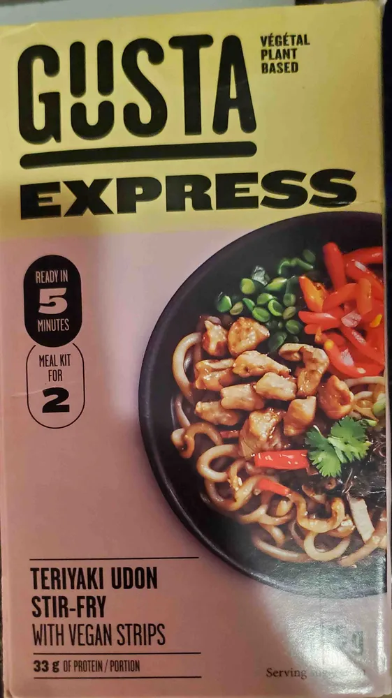 Teriyaki Udon Stir-Fry with Vegan Strips