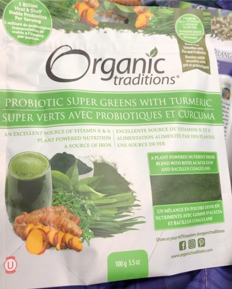 Probiotic Greens with Tumeric