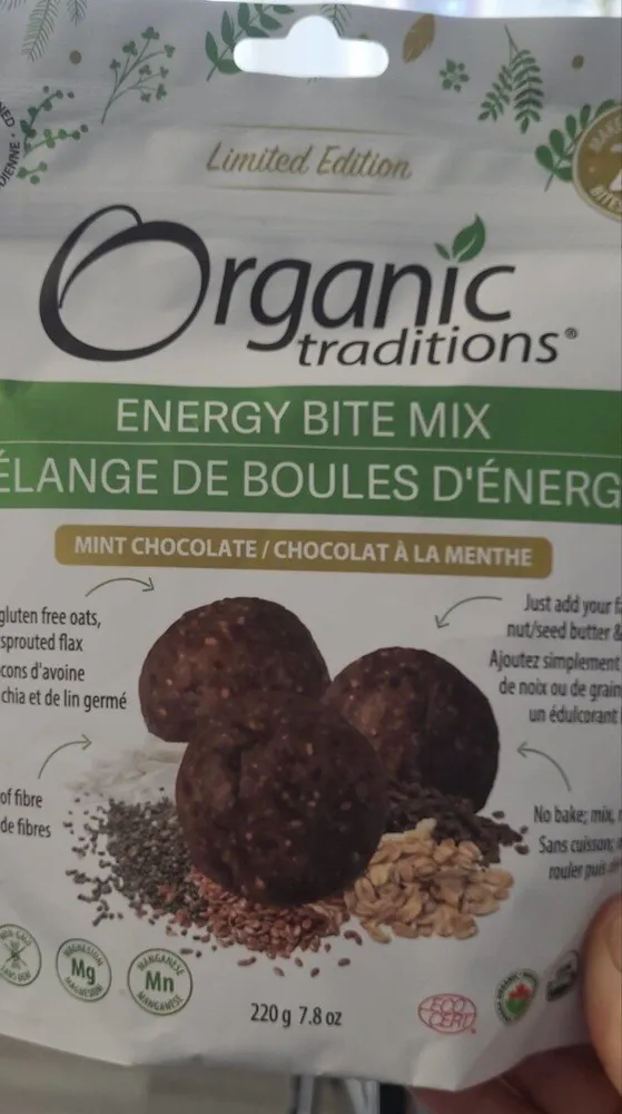 Organic traditions Energy bite mix