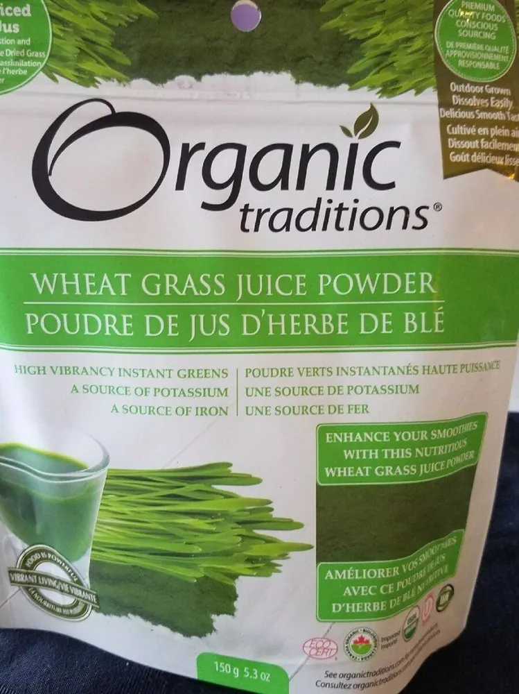 Wheat grass juice powder