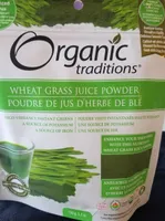 Wheat grass juice powder