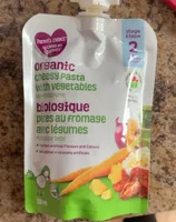 Organic cheesy pasta with vegetables