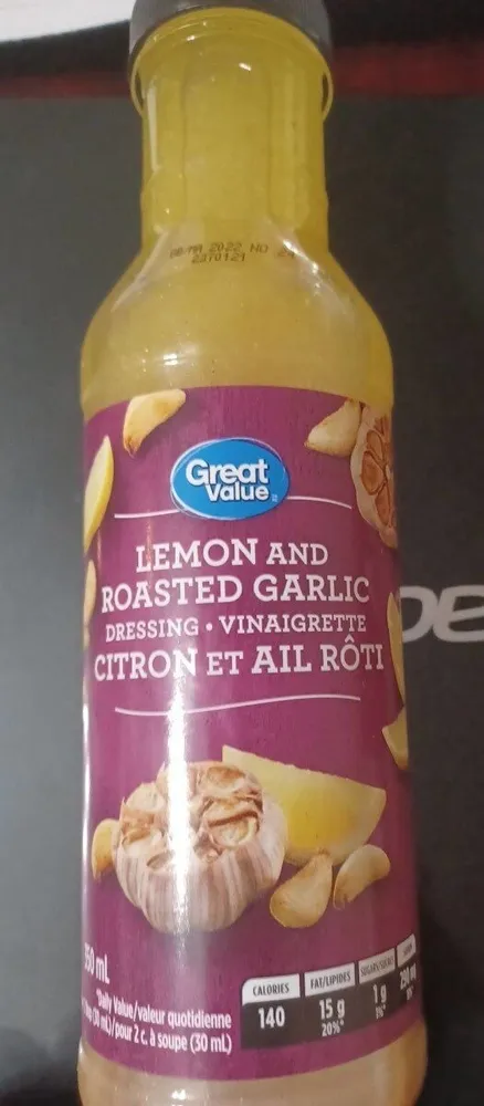 Lemon and roasted garlic dressing