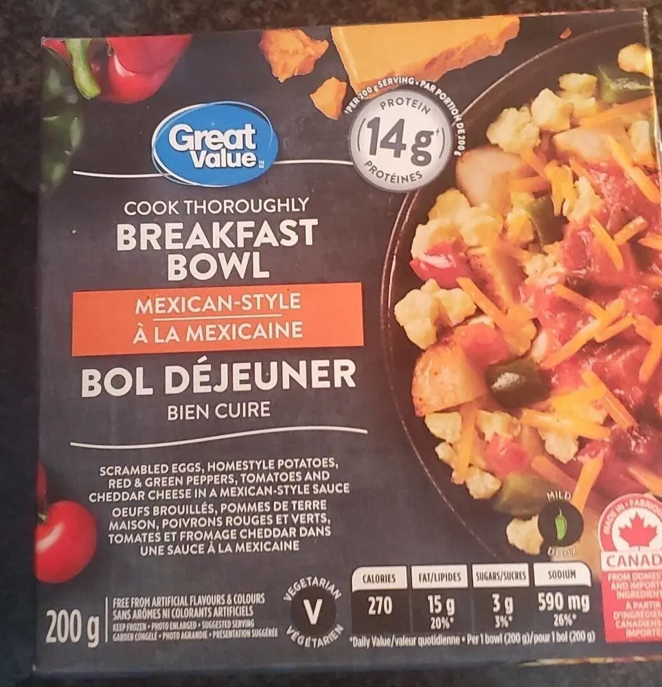 Mexican style breakfast bowl
