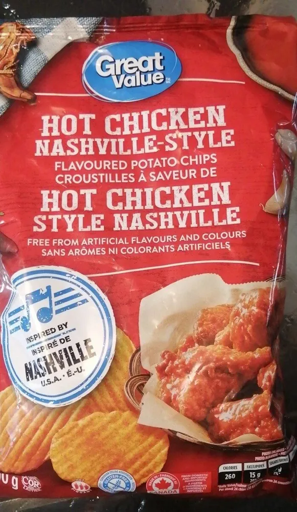 Croustilles à saveur de hot chicken style Nashville
