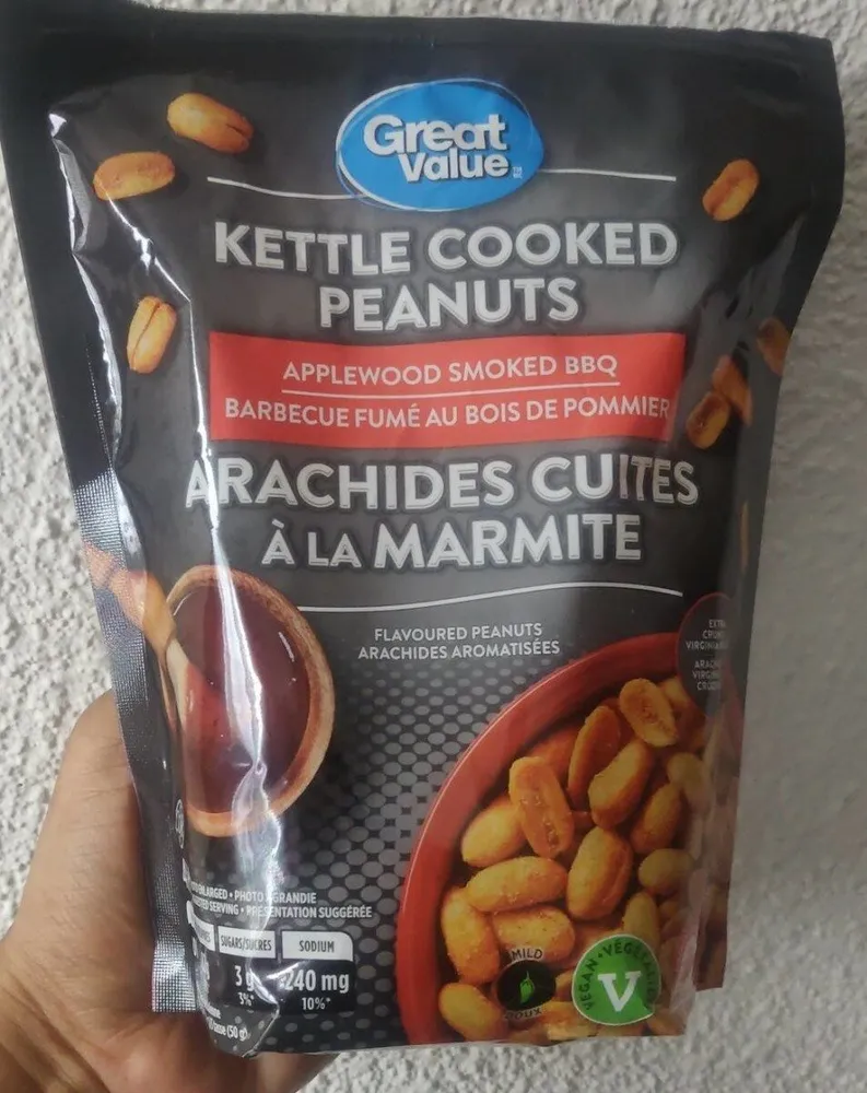 Kettle cooked peanuts