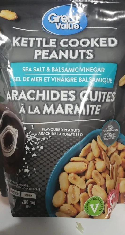 Kettle cooked peanuts