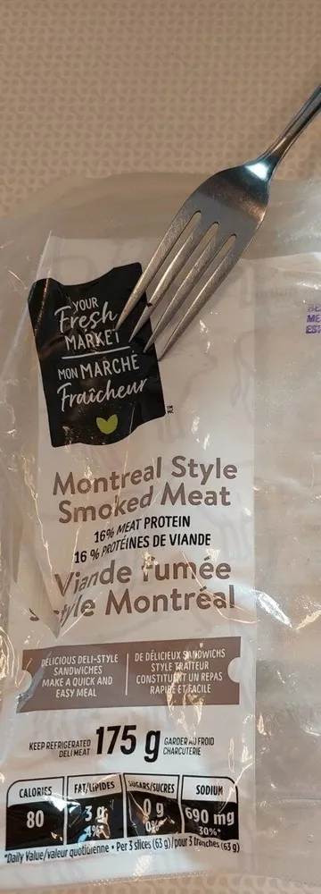 Viande fumée style Montreal