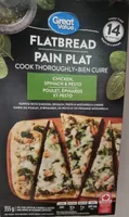 Flatbread chicken spinach & pesto