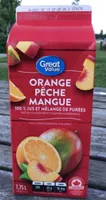 Jus et mélange Orange Pêche Mangue
