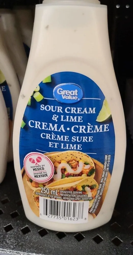 crème sure et lime