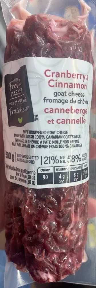 Cranberry &Cinnamon goat cheese
