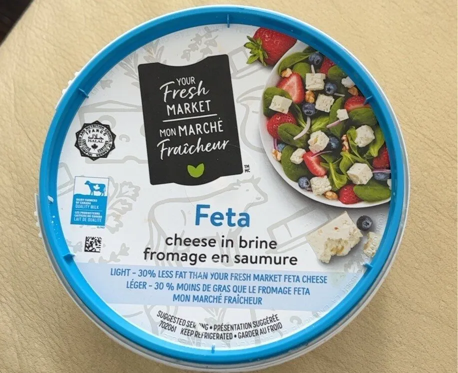 Feta cheese in brine
