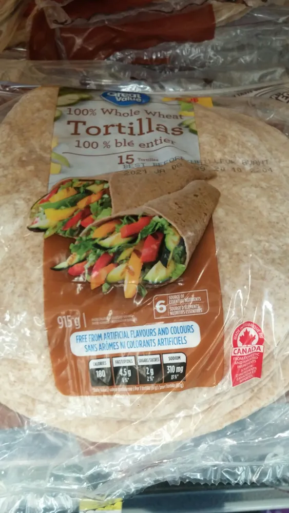 Tortillas blé entier