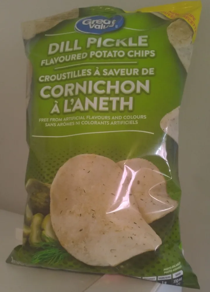 Dill Pickle Flavoured Potato Chips
