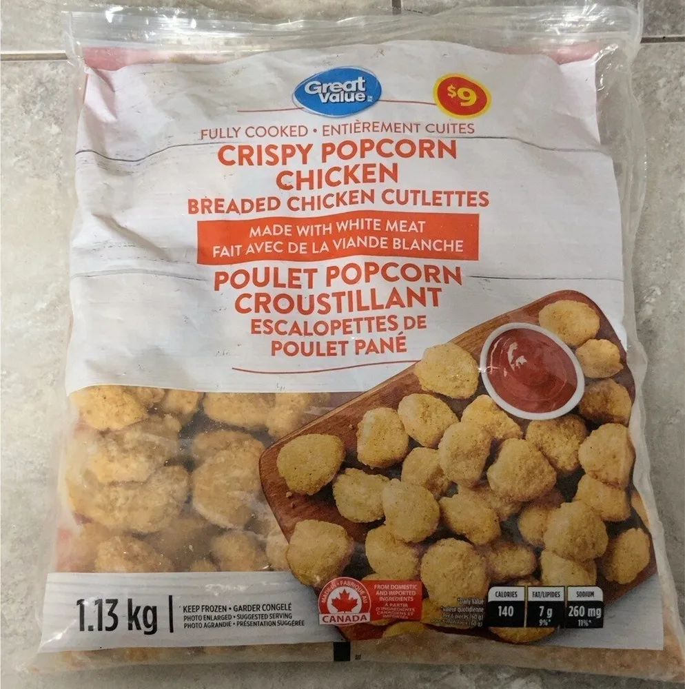 Crispy popcorn chicken
