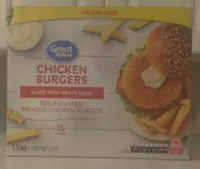 Fully Cooked Chicken Burgers