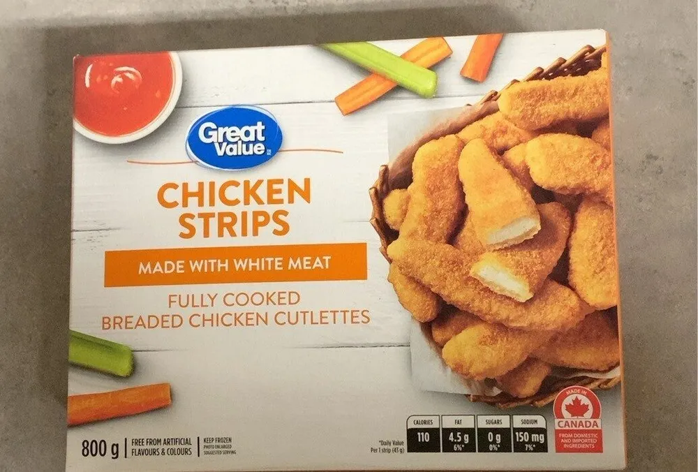 Chicken Strips Made with White Meat