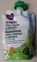 Organic Pear Mango and Spinach