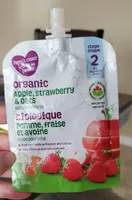 Organic apple strawberry and oats