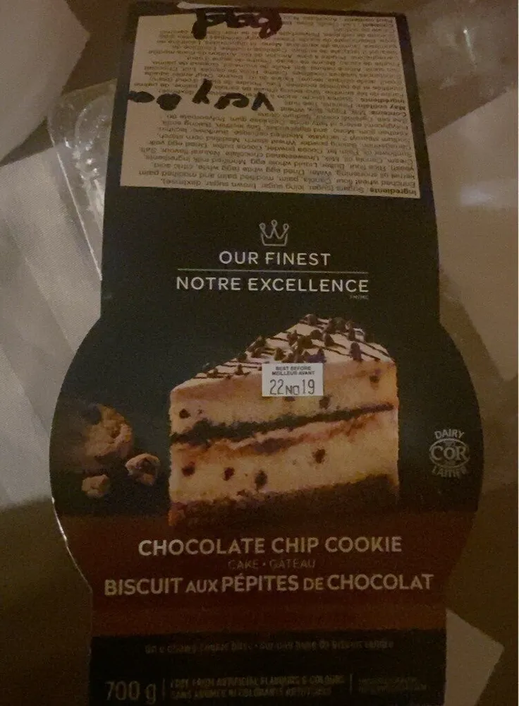 Chocklate chip cookie cale