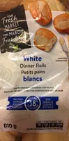 White dinner rolls