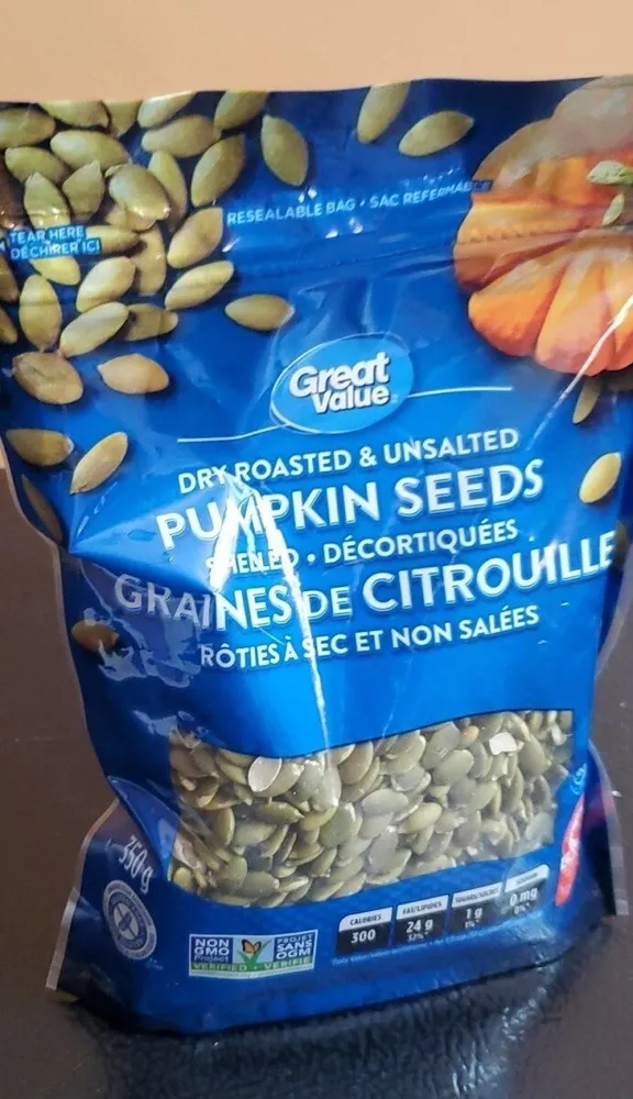 Pumpkin Seeds Dry Roasted Unsalted
