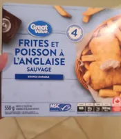 Frites et poisson à l'anglaise sauvage