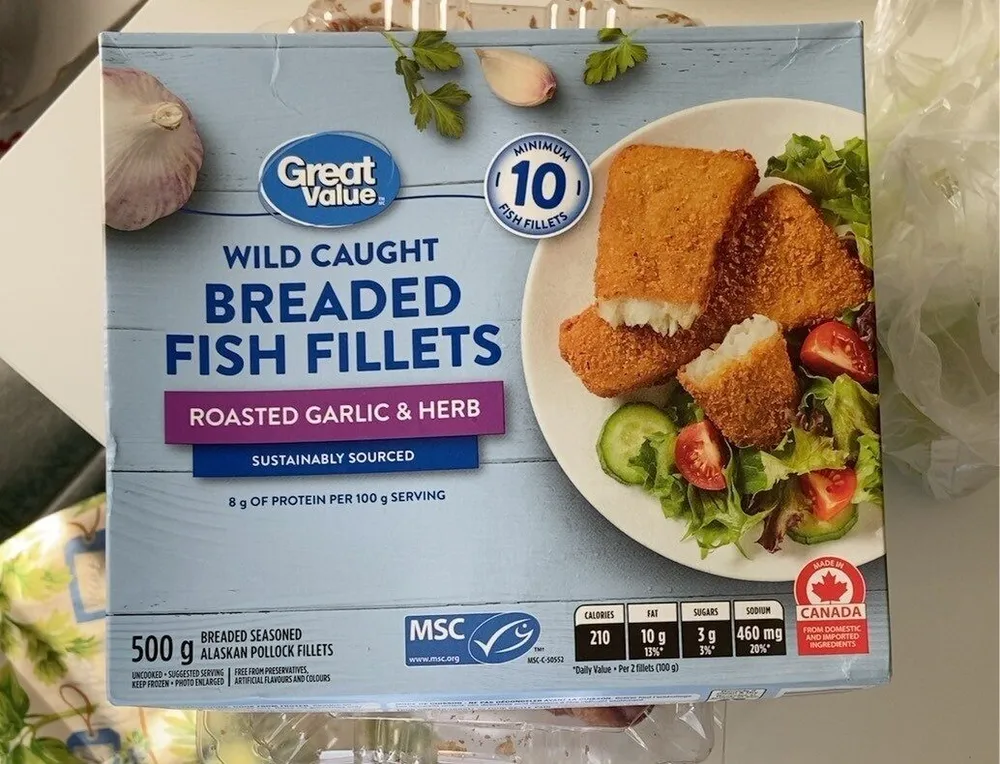 Wild caught Breaded fish fillets