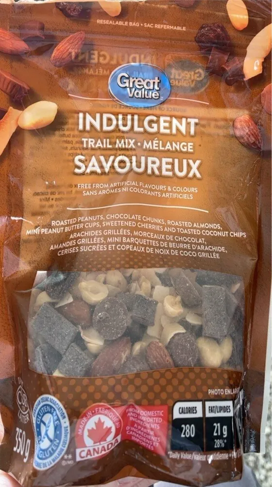 Indulgent trail mix