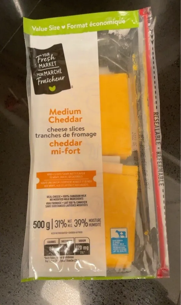 Medium cheddar