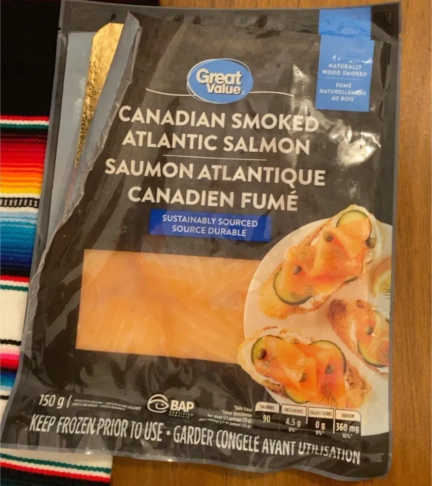 Canadian smoked atlantic salmon