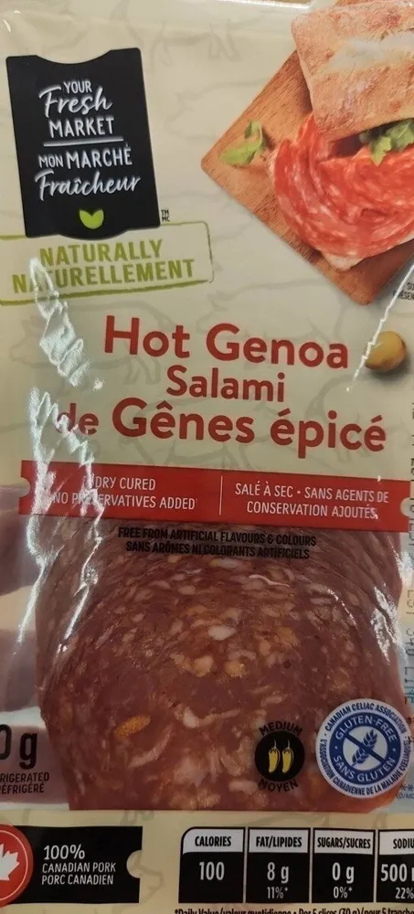 Hot Genoa salami