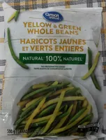 Haricots jaunes et verts entiers