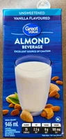 Unsweet. Vanilla Almond Bev. Shelf-stable.