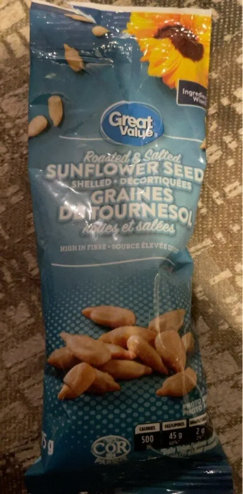 Roasted sunflower seeds