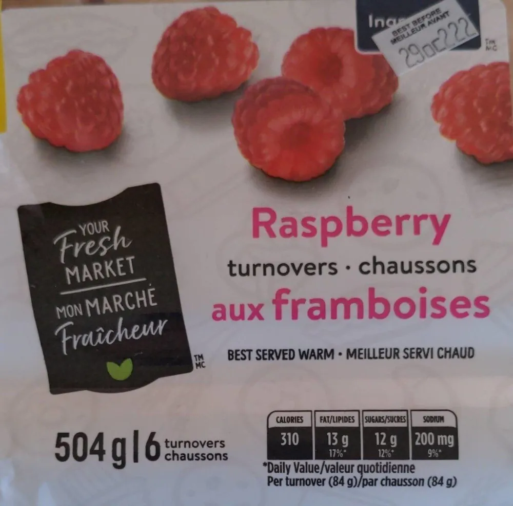 Raspberry turnovers