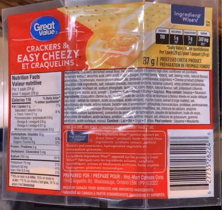 crackers and easy cheezy