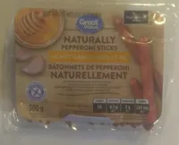 Naturally Pepperoni Sticks Honey Garlic