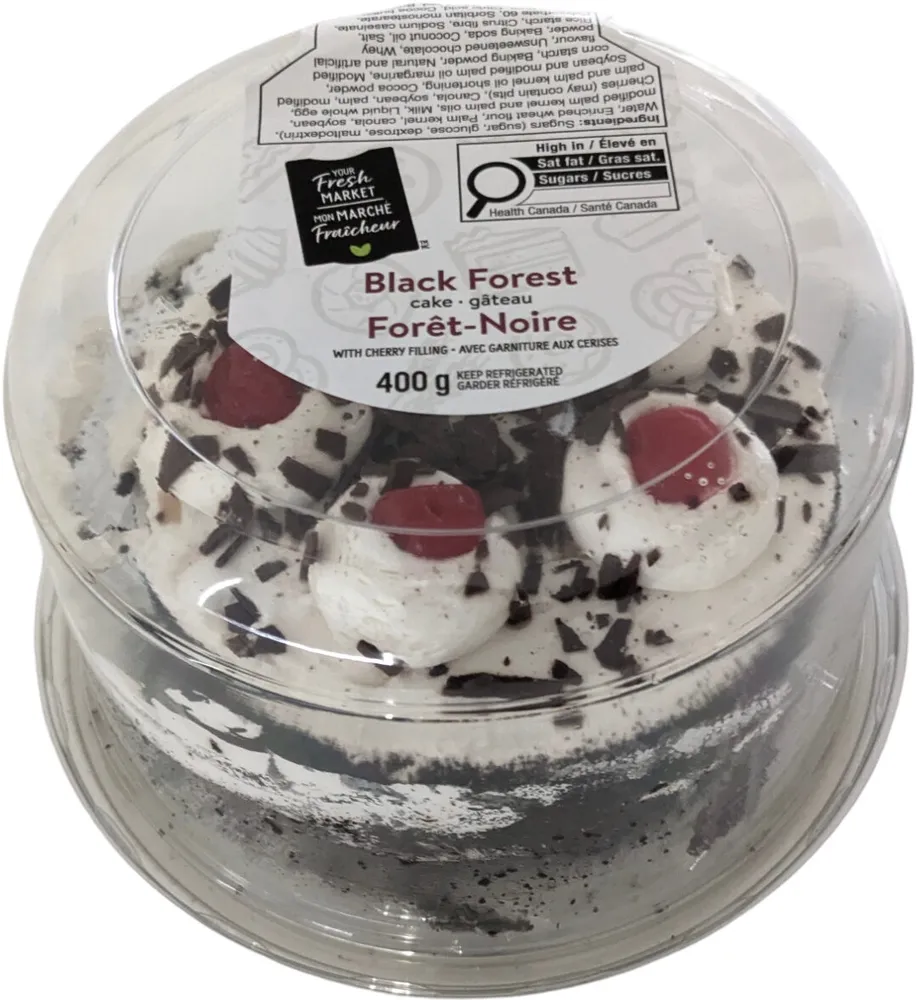 Black Forest Cake with Cherry filling