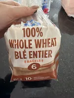 100% Whole Wheat Bagels