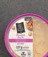 Roasted Garlic topped hummus