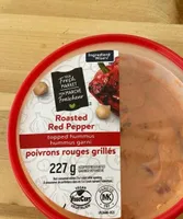 Roasted Red Pepper topped hummus