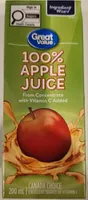 100% Apple Juice from Concentrate with Vitamin C Added