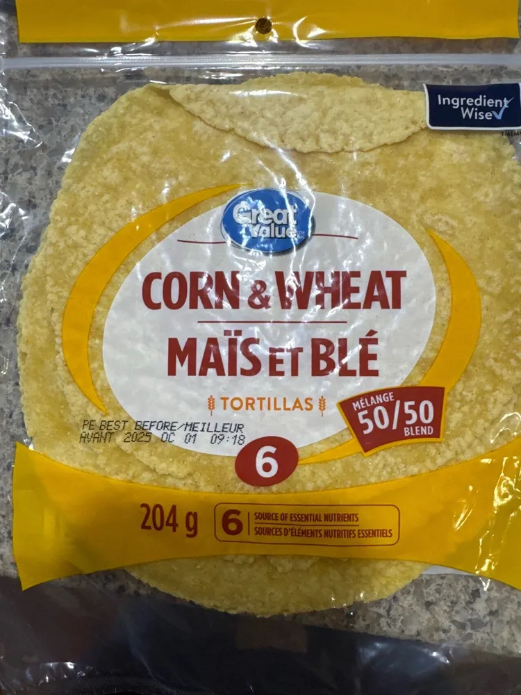 Corn And Wheat Tortilla