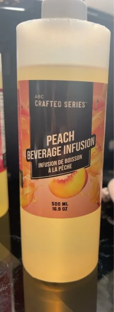 Infusion de boisson pêche