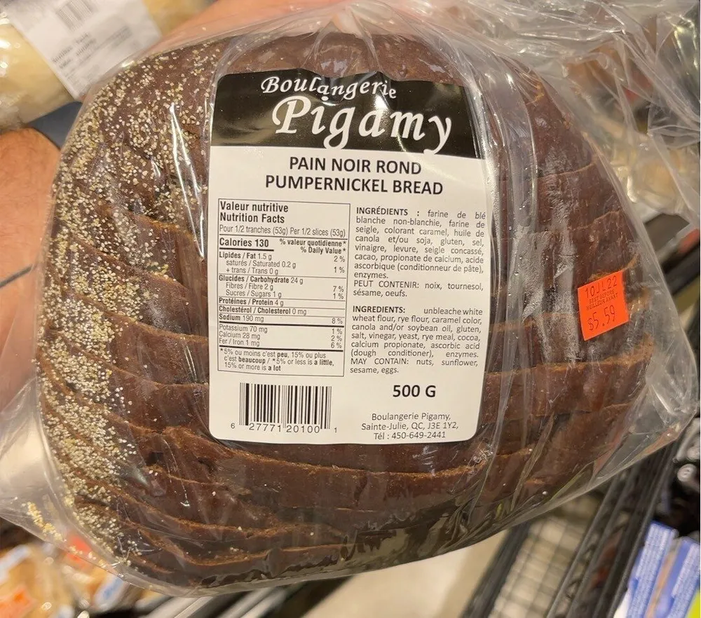Pumpernickle bread
